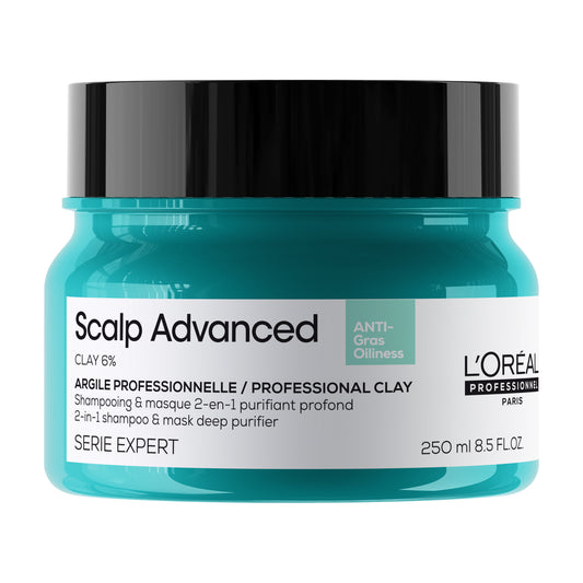 L’ORÉAL PROFESSIONNEL SCALP ADVANCED ANTI-OILINESS 2-IN-1 CLAY MASK 250ML