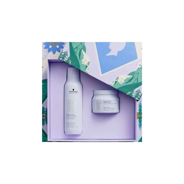 Schwarzkopf Blondme Bond Repair Purple Festive Gift Set