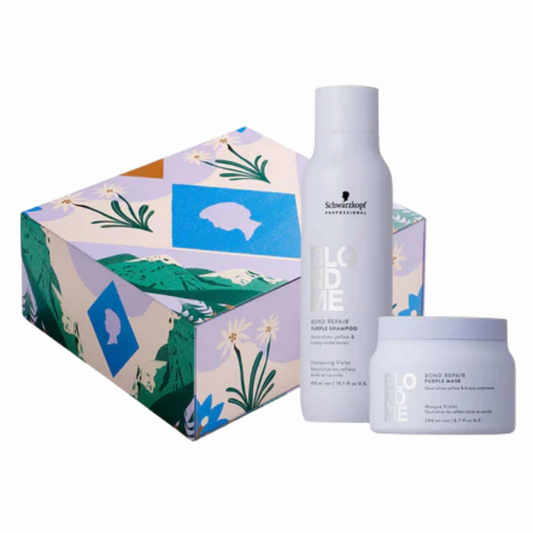 Schwarzkopf Blondme Bond Repair Purple Festive Gift Set