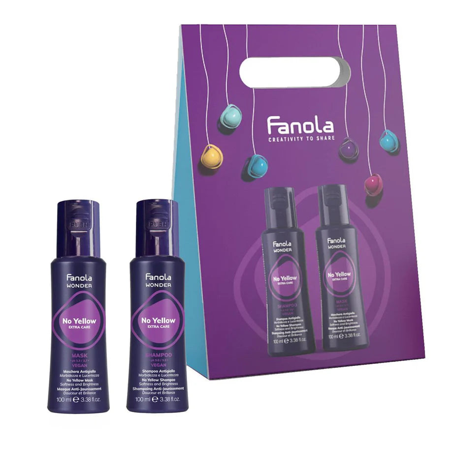 FANOLA - Christmas Travel Pack No Yellow Shampoo & Mask